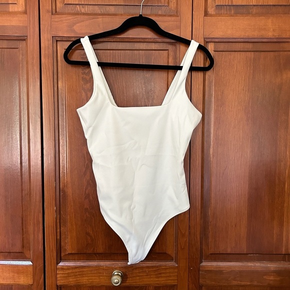 Good American Scuba Modern Tank Bodysuit White Size 3 - Picture 2 of 6